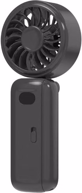 Quipulse Rechargeable Mini Multifunctional Umbrella Clip Fan in Black