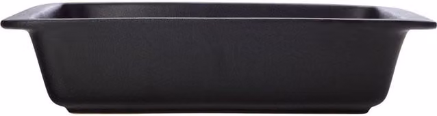 Maxwell & Williams Caviar Black Stoneware Rectangular Lasagne Dish with Handles, 35 cm