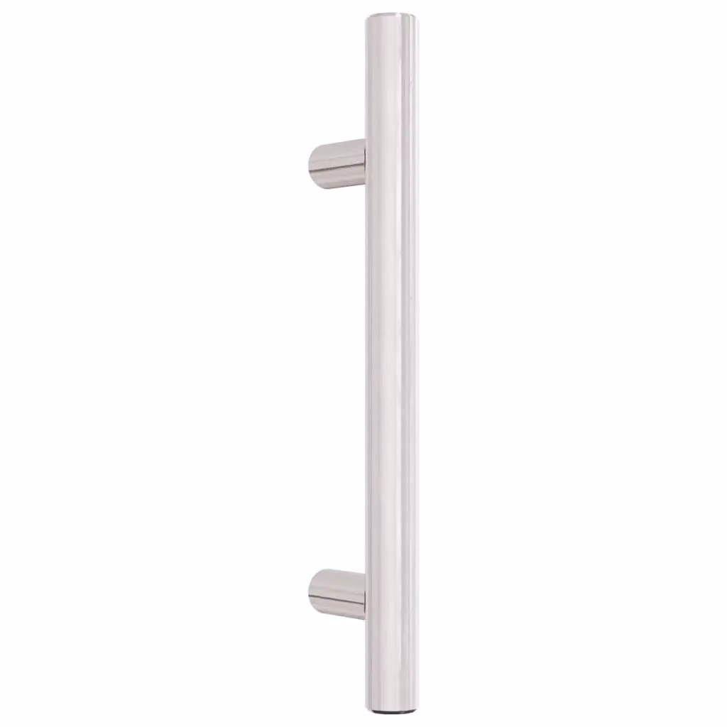 Berkfield Home 10 pack of silver brushed stainless steel bar cabinet handles, 96 mm – 2
