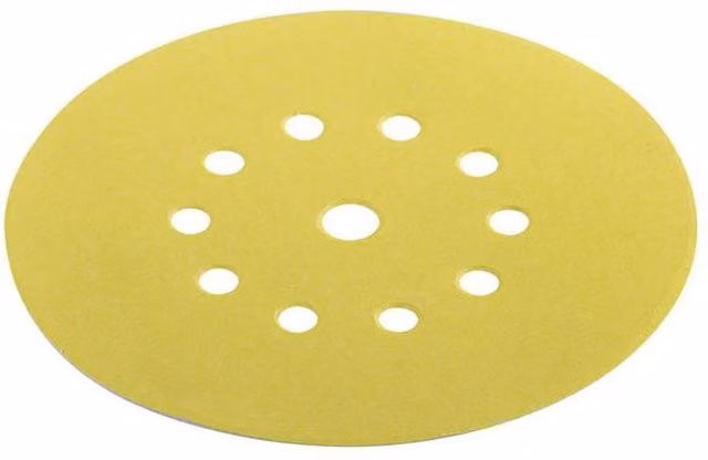 Flex Xtreme Universal Sandpaper Discs for Random Orbital Sanders, Diameter: 225 mm, Grit: P220, 12 Pack, Yellow
