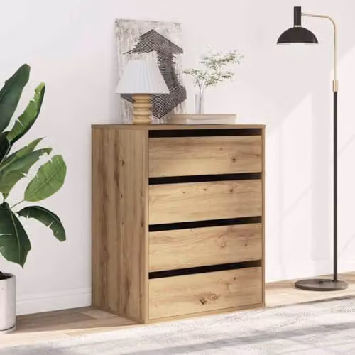 vidaXL Corner Chest of Drawers in Artisan Oak, Brown, W/D/H: 60 x 41 x 76 cm – 2