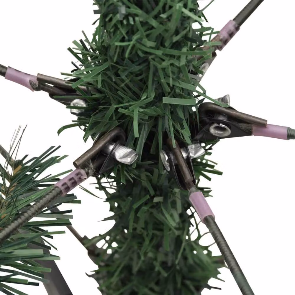 Berkfield Home Beautiful Green Artificial Hinged Christmas Tree with Cones, Height: 150 cm – 6