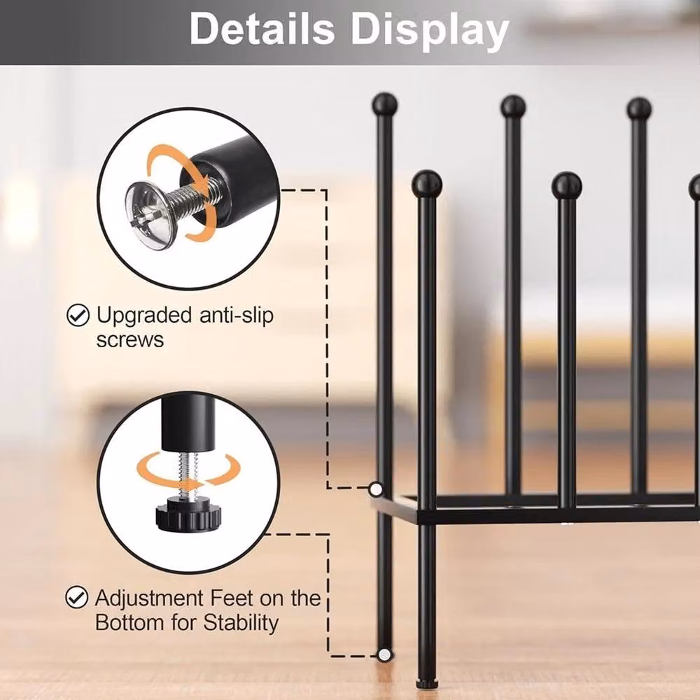 NESTLUNE 4 Pair Metal Boot Stand Rack in Black – 4
