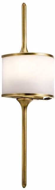 Netlighting Mona 2 Light Bathroom Wall Light in Brass and Yellow with G9 Socket, IP44 Rated