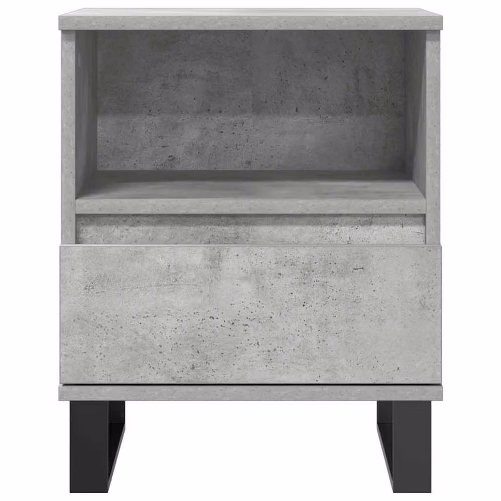 Berkfield Home Modern Bedside Cabinet in Concrete Grey, W/D/H: 40 x 35 x 50 cm – 3
