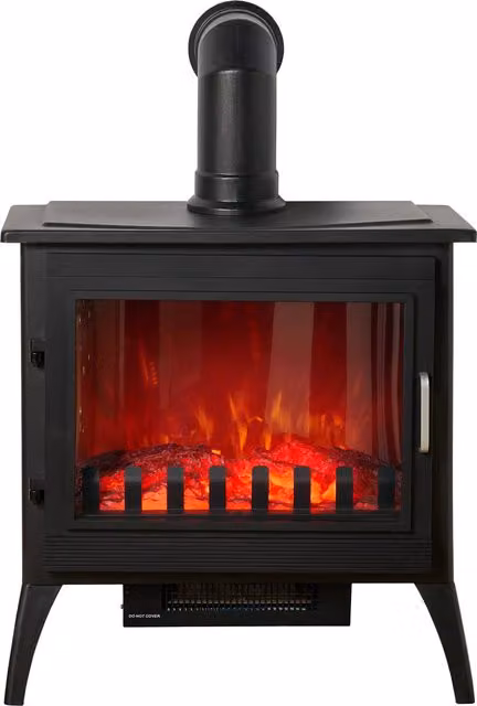 Sureflame Marlow 3-Sided Electric Floor Stove in Black – 1