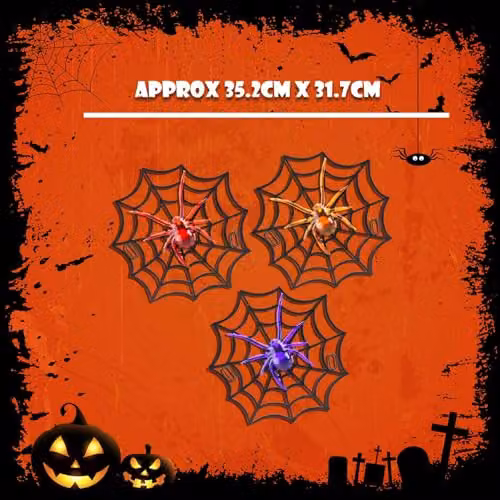 VFM e-Store Light Up Spider on Web Halloween Party Decoration, Multicolour – 3
