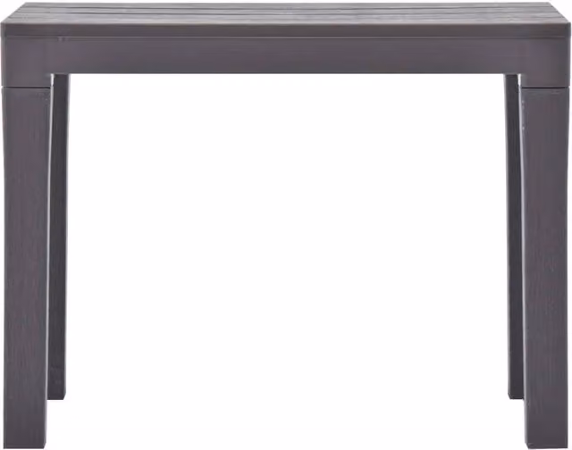 Berkfield Home Durable Garden Benches, 2 Piece Set, Mocca Plastic in Grey