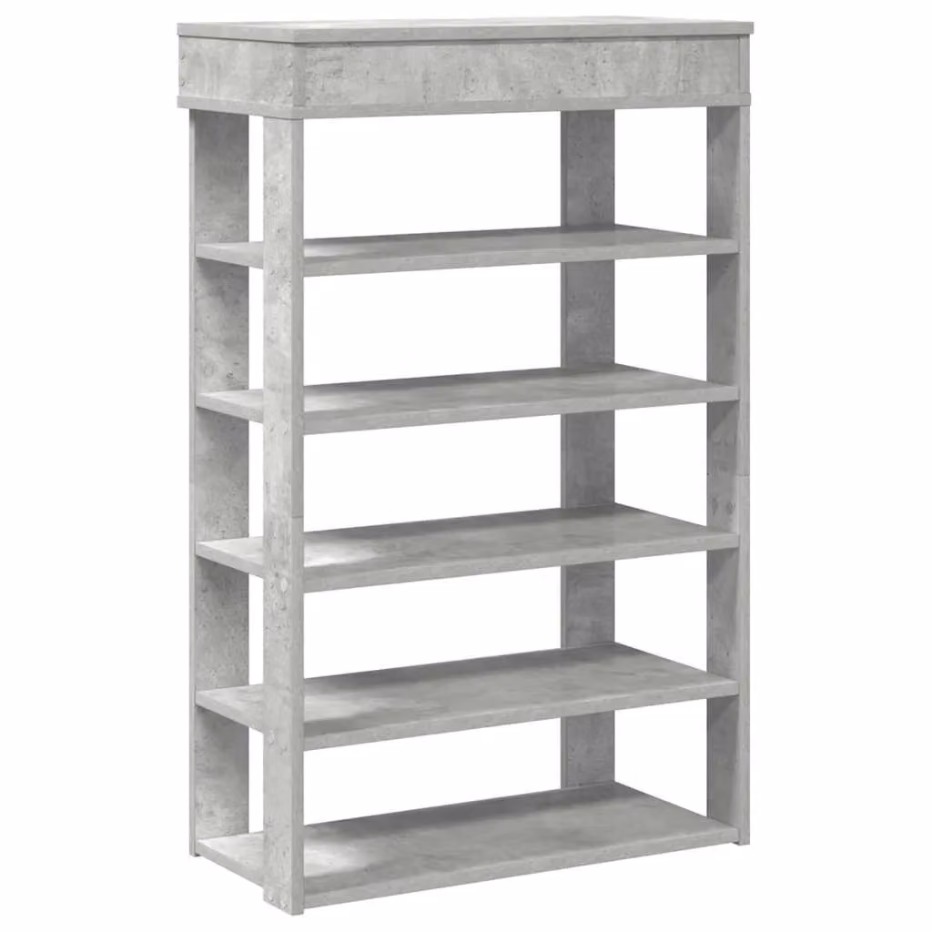 Berkfield Home Shoe Rack in Concrete Grey, W/D/H: 60 x 30 x 98 cm – 2