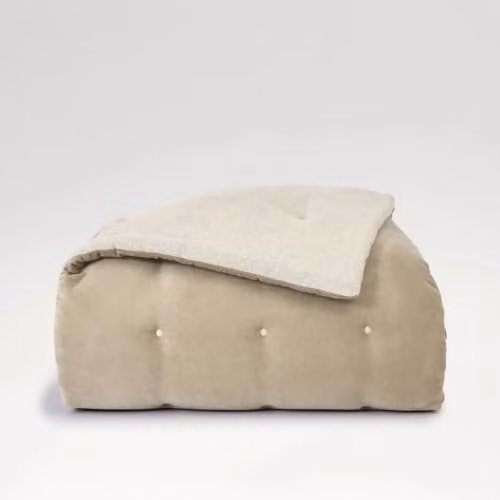 Christy Jaipur Luxury Quilted Cotton Throw in Brown and Beige, W/D/H: 140 x 200 cm – 4