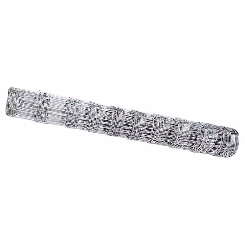 Berkfield Home Durable Field Fence, Galvanised Steel, Grey, W: 10 m x H: 1 m – 2
