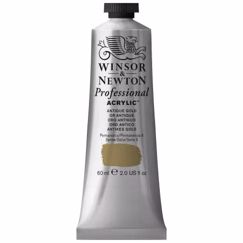 Winsor & Newton Professional Acrylic Colour, Antique Gold, 60 ml – 2