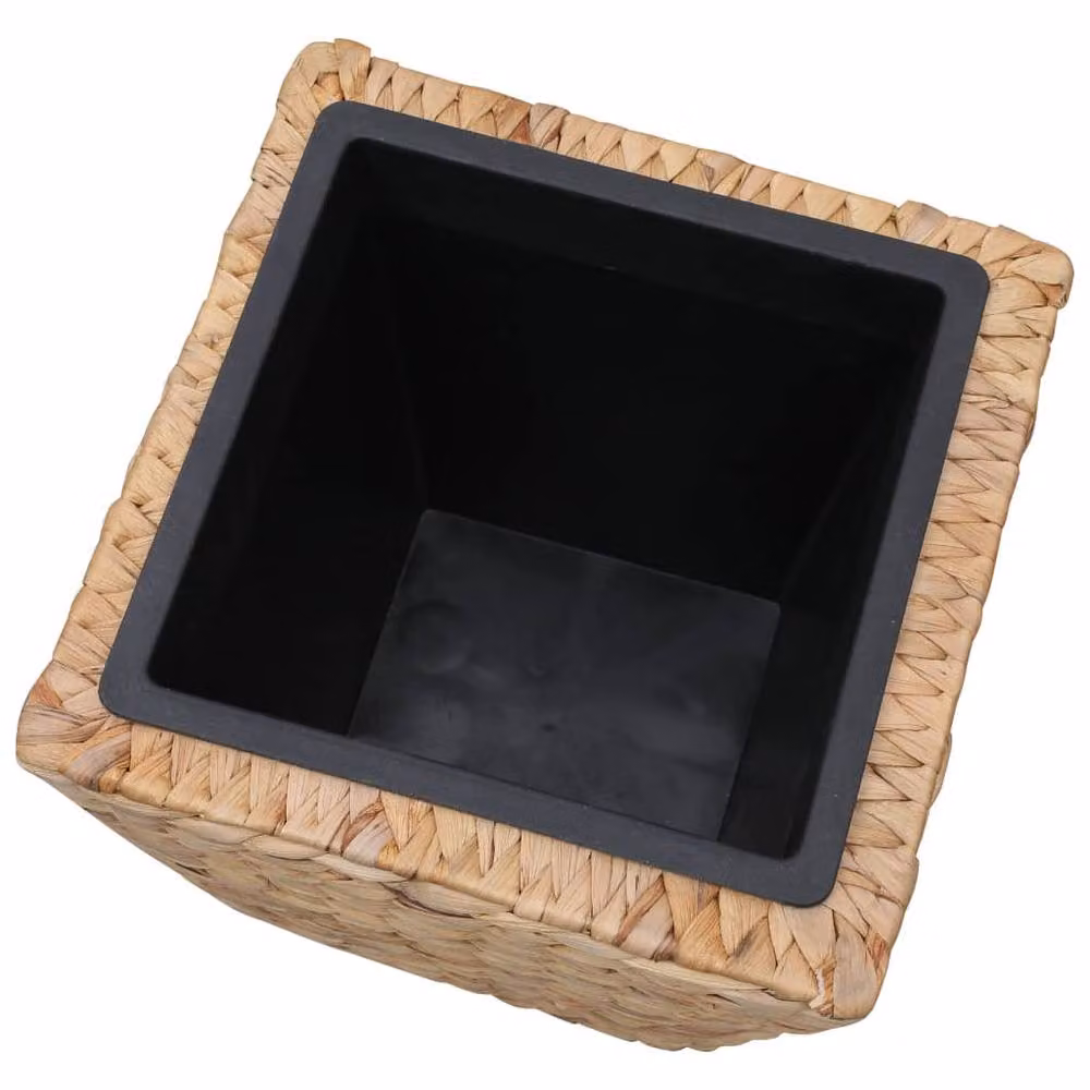 Berkfield Home Garden Set of 3 Brown Water Hyacinth Raised Beds – 3