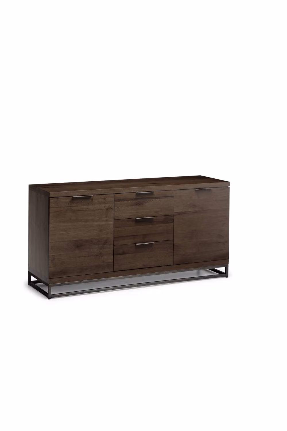 Julian Bowen Brooklyn Industrial Oak Wood and Metal Sideboard in Brown – 2