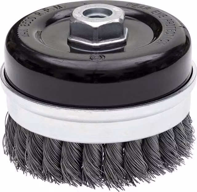 DeWalt DT3500 Twist Knot Wire Cup Brush for Angle Grinders, Silver, Diameter: 65 mm