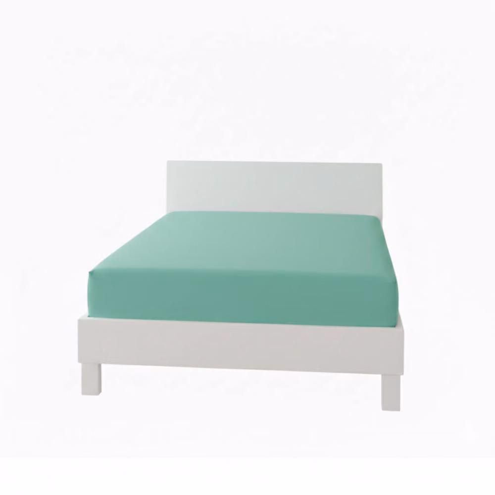 Snug City Super King Polycotton Extra Deep Fitted Sheet in Mint, W/D/H: 200 x 200 x 40 cm – 2