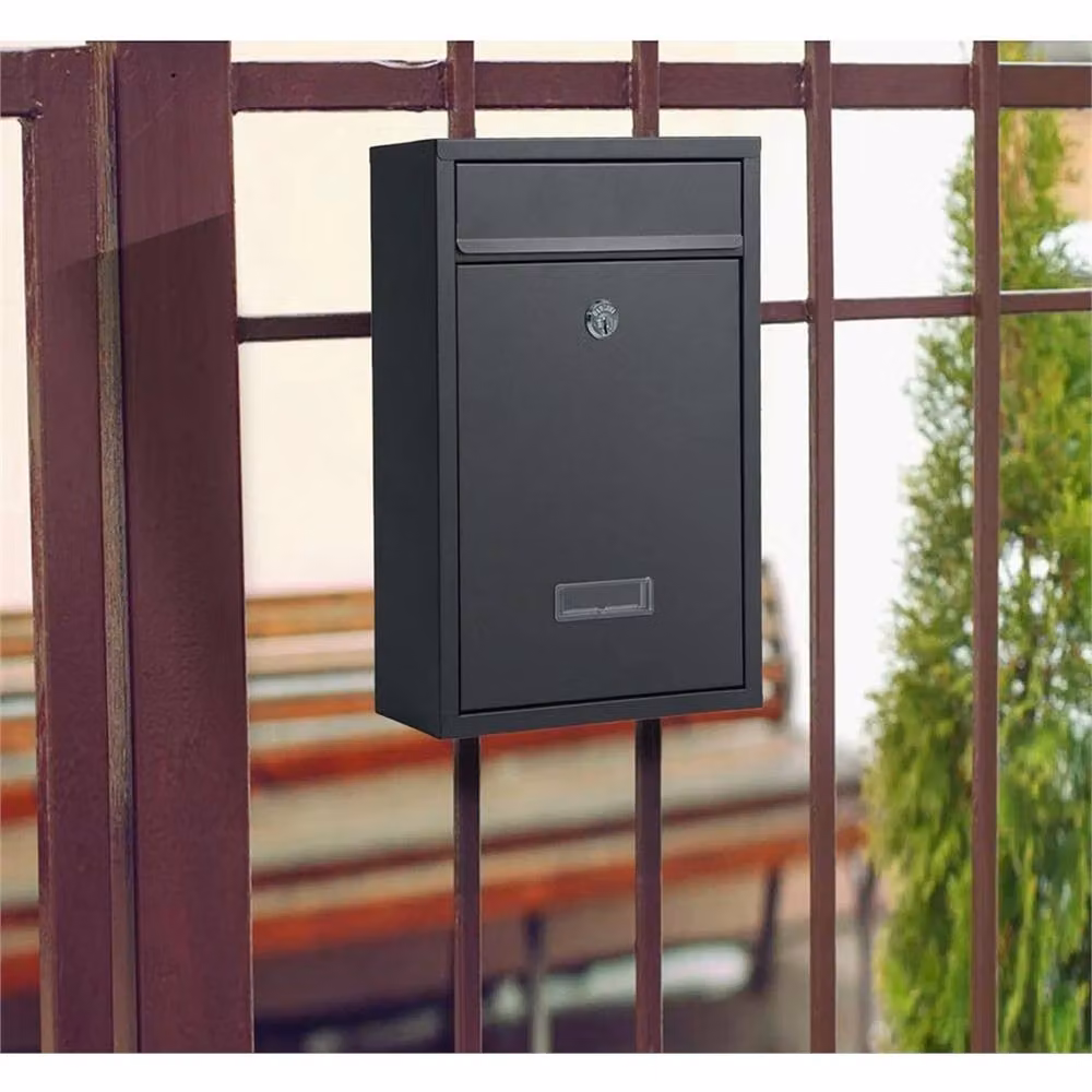 Nordara Black Steel Enamel Letterbox – 4