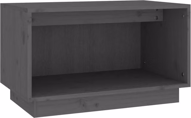 Berkfield Home Grey Rustic Solid Wood Pine TV Cabinet W/D/H: 60 x 35 x 35 cm