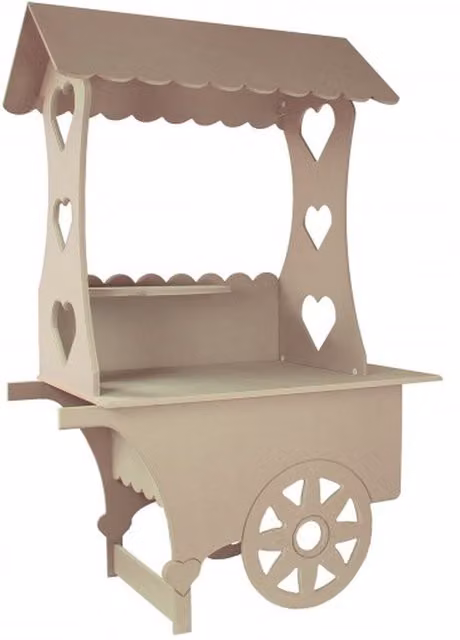 Monstershop KuKoo Candy Cart Wedding Sweet Stall in Brown