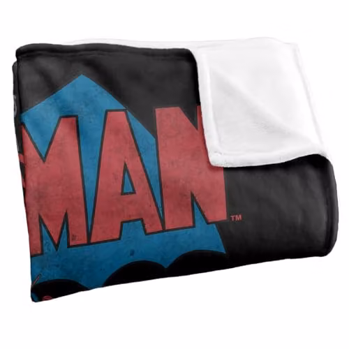Warner Bros. Batman Seasons Greetings Christmas Comic Cover Super Soft Fleece Throw Blanket, Multicolour, W: 152 cm, D: 127 cm – 2
