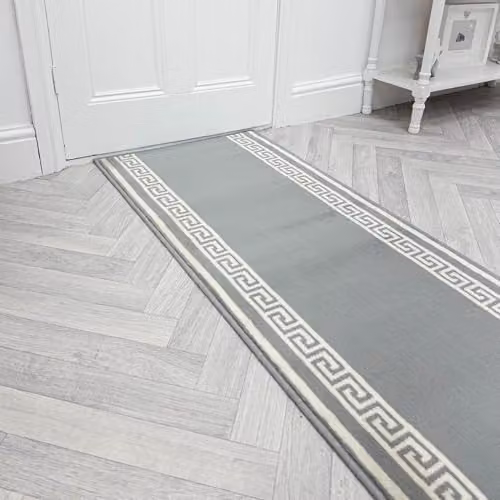 runrug Soft Hallway Runner Rug in Grey, W/D/H: 70 x 300 cm, 9mm Thick