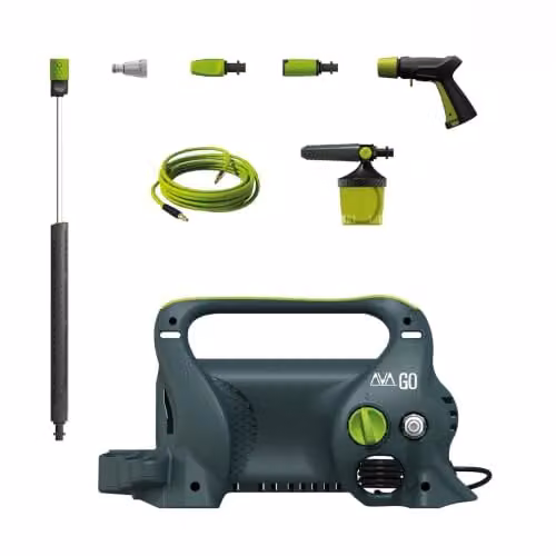 AVA Go P40 Large Pressure Washer in Grey with 120 Bar Max Pressure and 390 l/h Flow Rate