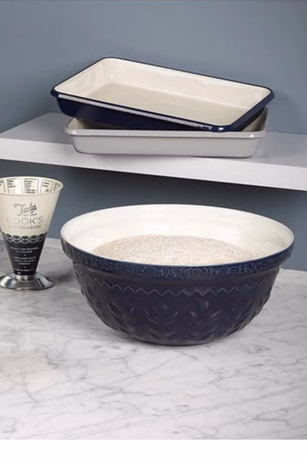 Tala Blue Ceramic Mixing Bowl, 5.5 l, Diameter: 30 cm – 4