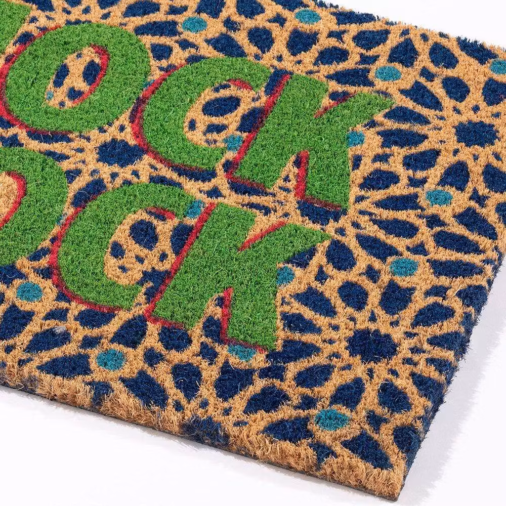 Arthouse Astley Knock Knock Printed Coir and PVC Backed Doormat, Multicolour, W: 40 cm, D: 60 cm – 3