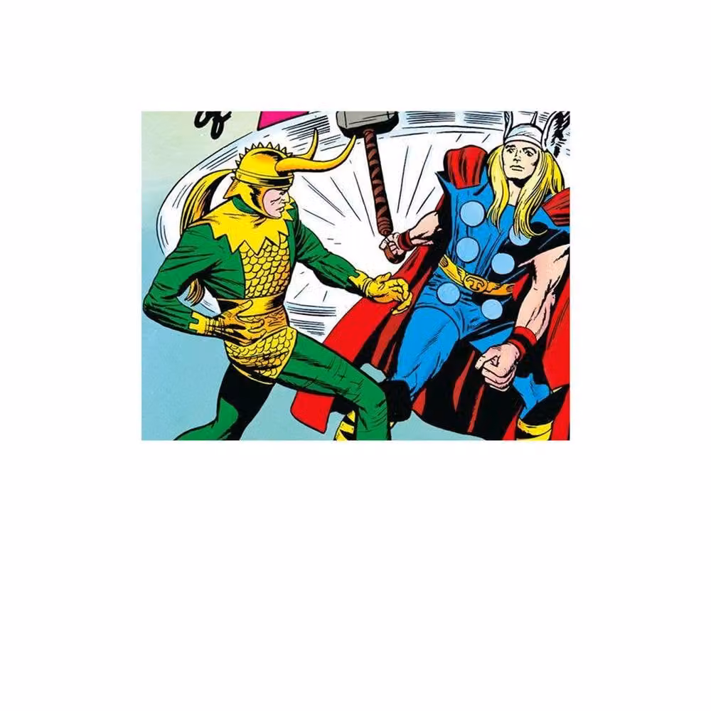 Marvel Vengeance Of Loki Multicolour Paper Poster Print in Blue – 2