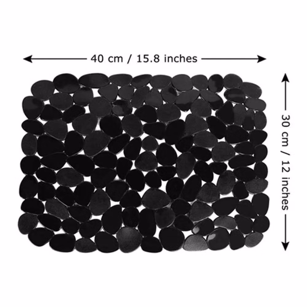 SPETLEK Adjustable Silicone Kitchen Sink Dish Drying Mat in Black – 3