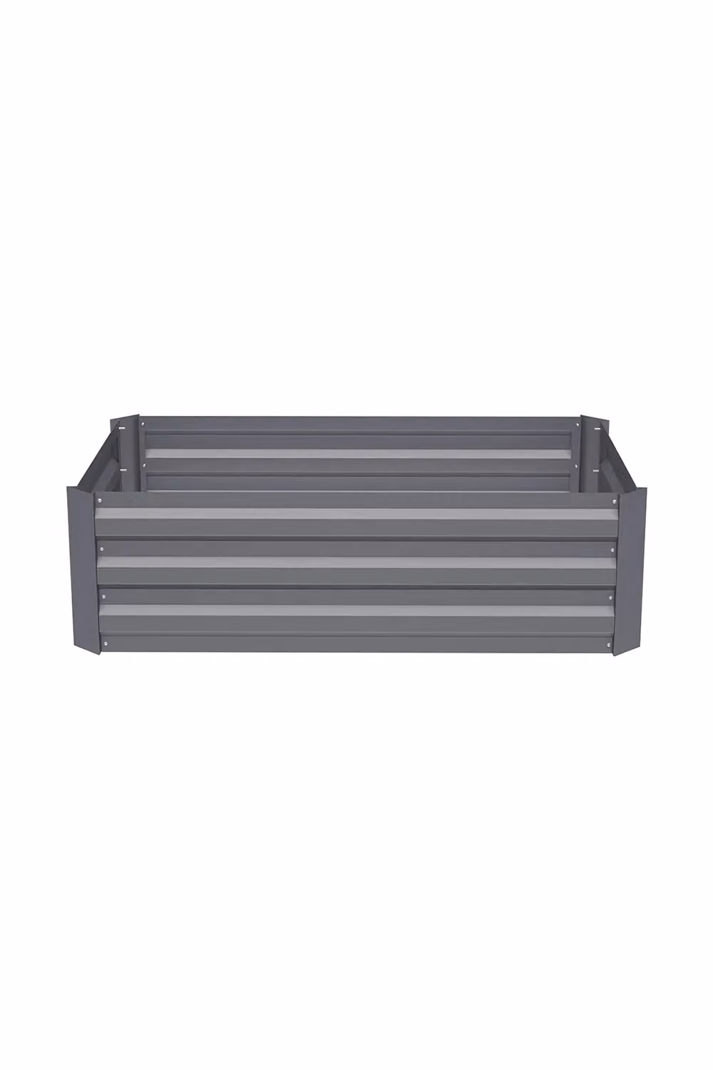 Garden Sanctuary Grey Steel Raised Garden Bed for Vegetables and Flowers W/D/H: 60 x 30 x 60 cm – 3