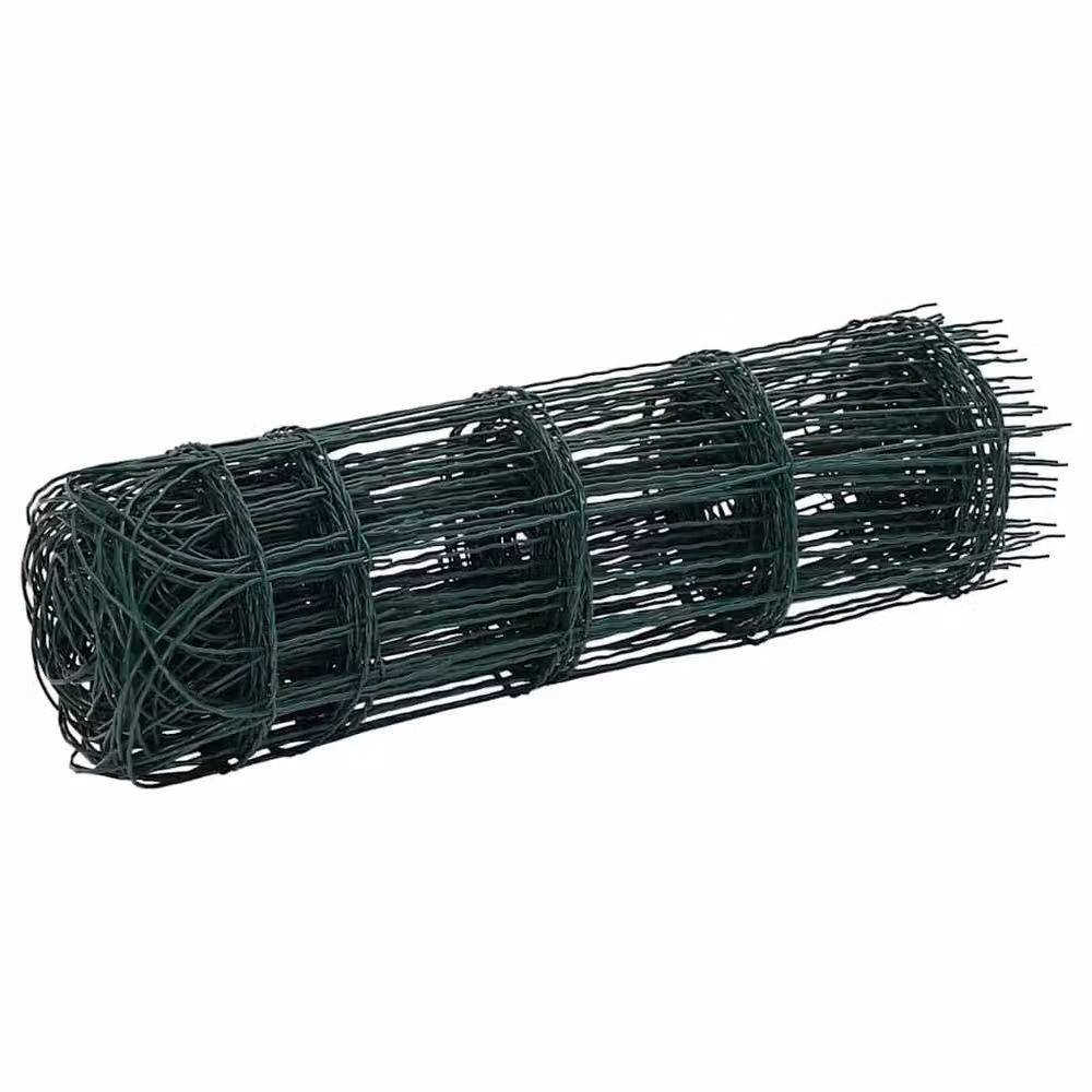 Berkfield Green Powder-coated Iron Garden Border Fence, 10 x 0.65 m – 3