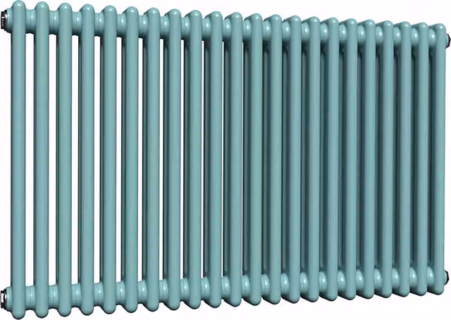 Lux Heat Caribbean Sea Horizontal Column Radiator, Turquoise and Green, H: 101 cm, W: 60 cm