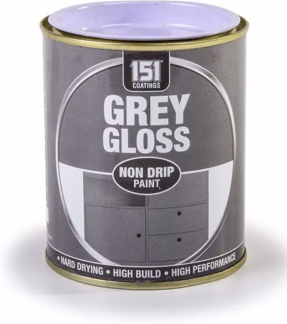 Inspired Essentials Multi-Purpose Gloss Non Drip Paint, Grey, 300ml