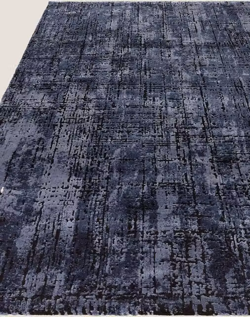 Asiatic Kuza Abstract Woven Blue Rectangular Rug