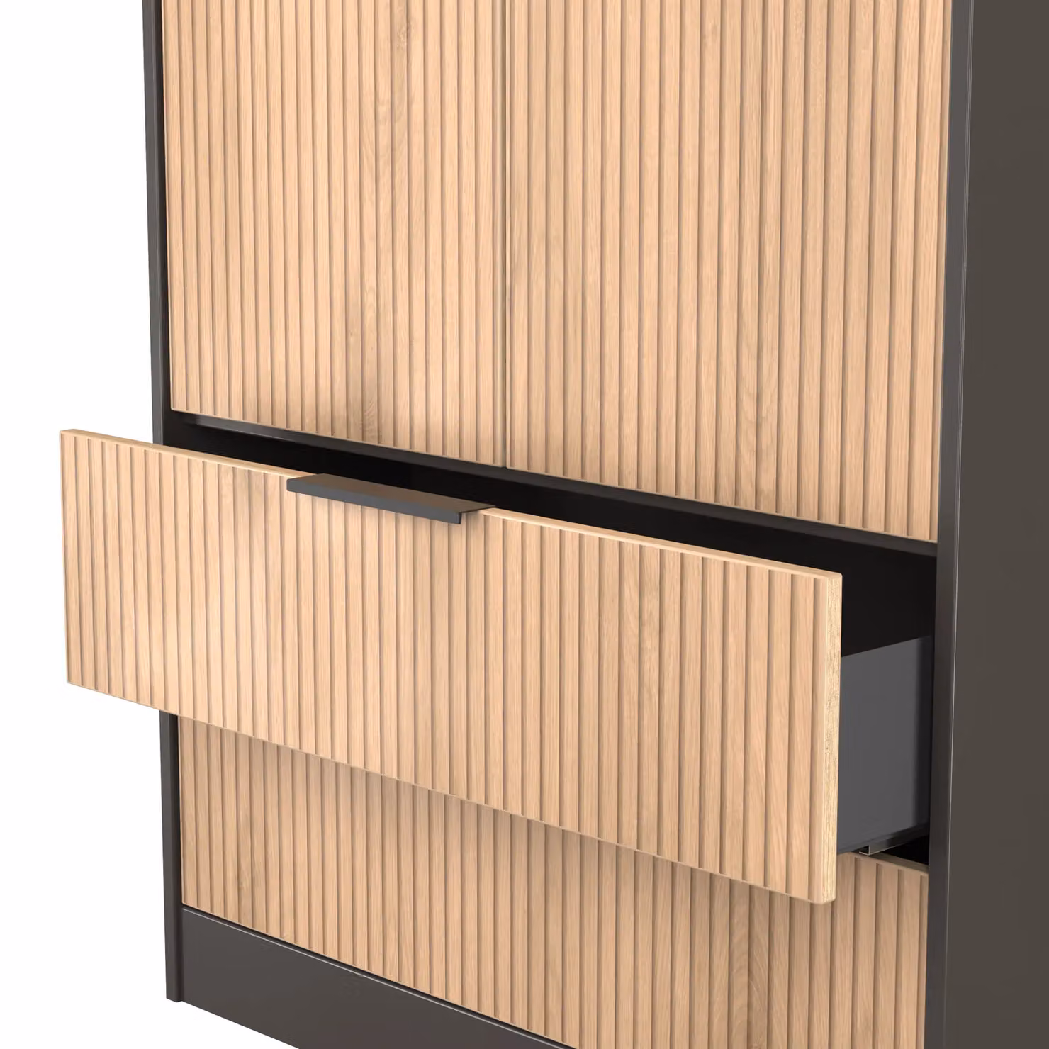 Ready Assembled 2 U Fuji Grey 2 Door 2 Drawer Wardrobe – 2