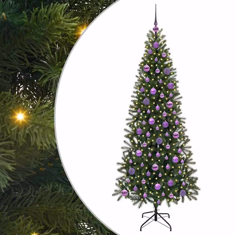 Berkfield Home Artificial Green Christmas Tree with 300 LEDs, Height: 180 cm – 2