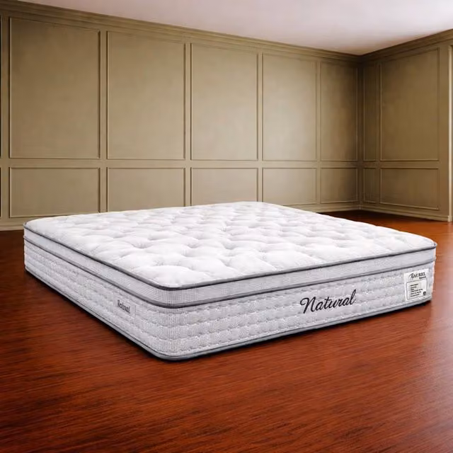 Desire Deco Premium Laurel Natural 2500 Pocket Mattress in White, W/D/H: 140 x 200 cm