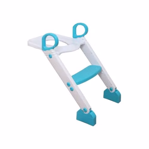 Dreambaby Step-Up Potty Training Toilet Topper, 2-Level Adjustable, Aqua and White