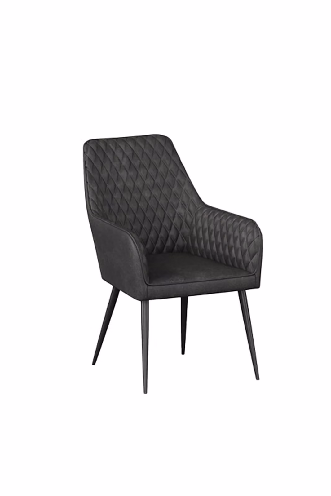 More4Homes Ella Technology Set of 2 Grey Fabric Dining Chairs with Armrests – 2