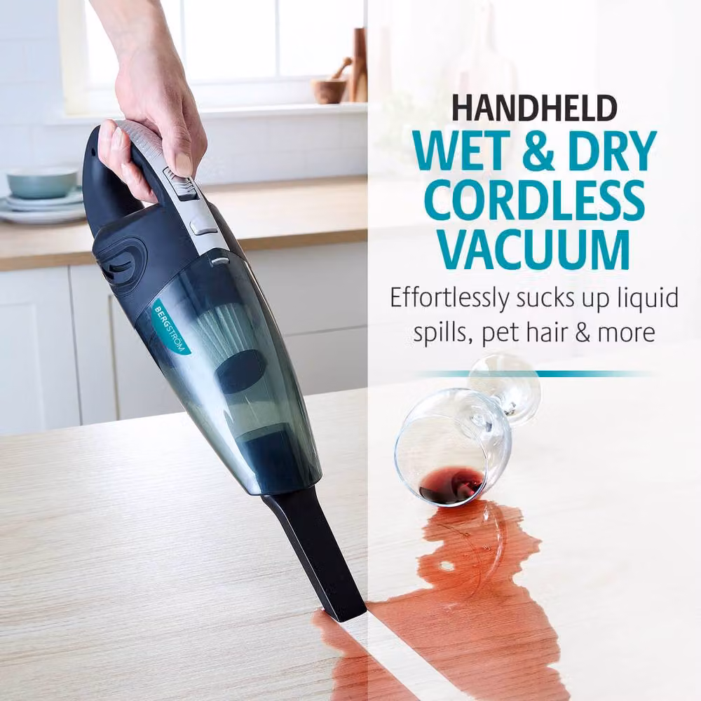 Bergstrom Cordless Wet & Dry Vacuum Cleaner with HEPA Filter, Grey – 2