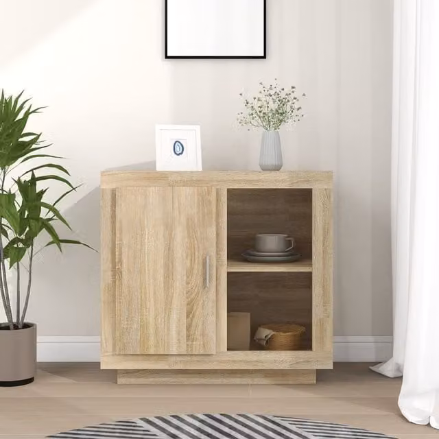 Berkfield Home Sonoma Oak Sideboard in Brown – 1