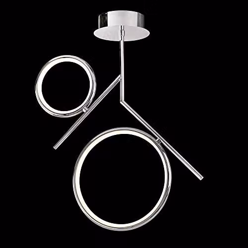 Netlighting Olimpia LED Ceiling Light, Chrome, 30W, 3000K, 2250lm, IP20 – 2