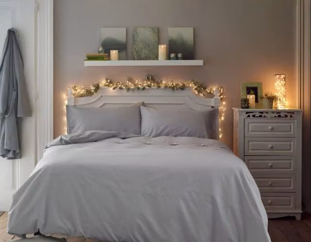 Deyongs Southwick Melange Look Duvet Cover and Pillowcase Set in Grey, King Size, 180 x 200 cm