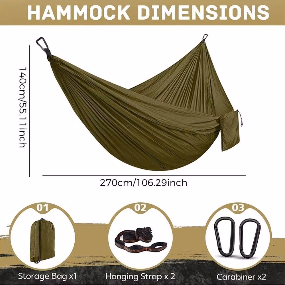 SPETLEK 2 Person Double Camping Hammock Chair in Green – 2