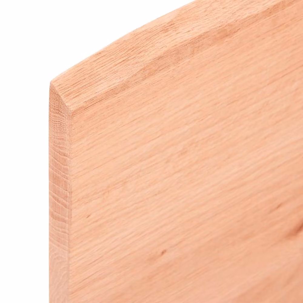 Berkfield Home Wall Mounted Basin Shelf in Light Brown Oak and Steel – 3