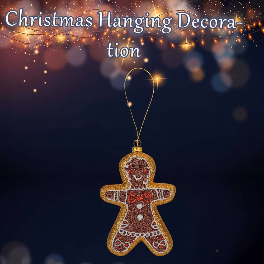 VFM e-Store Christmas Animal Hanging Decoration, Brown Glass Pendant, W: 11 cm, H: 16 cm – 2