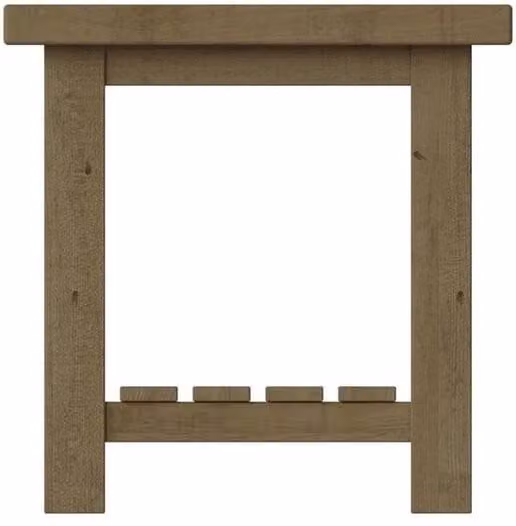 ERGOVEXA Handcrafted Reclaimed Pine Lamp Table in Brown
