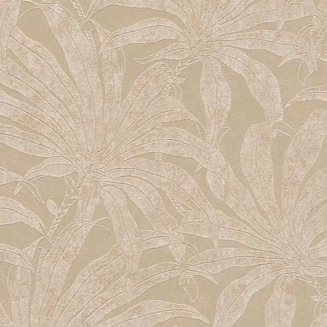 I Love Wallpaper Gentle Palms Botanical Wallpaper in Beige and Yellow