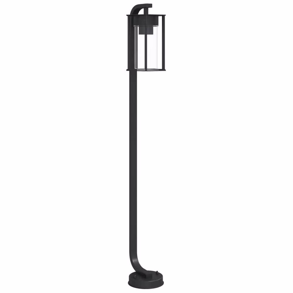 Berkfield Home Black Stainless Steel Outdoor Floor Lamp, Height: 100 cm – 2